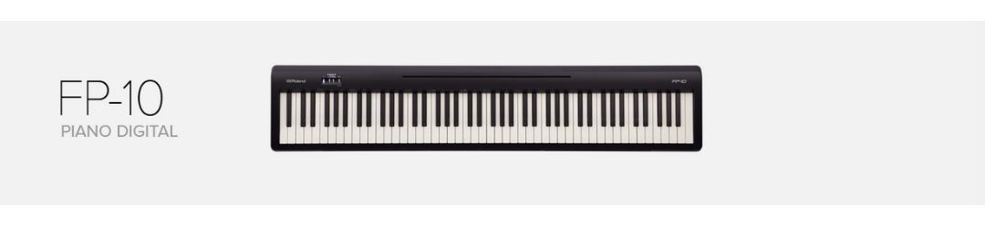 Piano Digital acessível e de alta qualidade FP-10 Bk da Roland